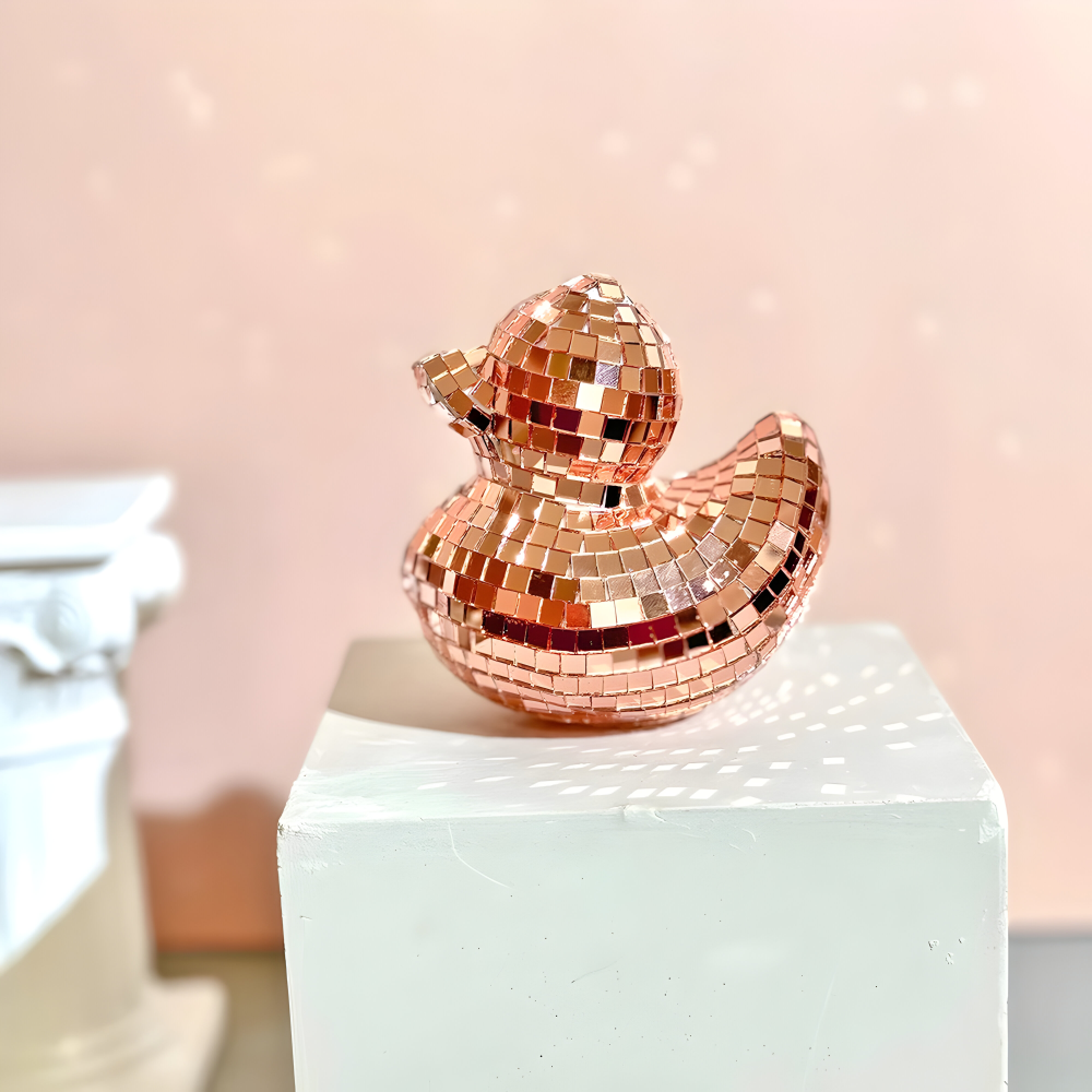 Enten - Disco Ball Spiegel-Deko aus Mosaikglas