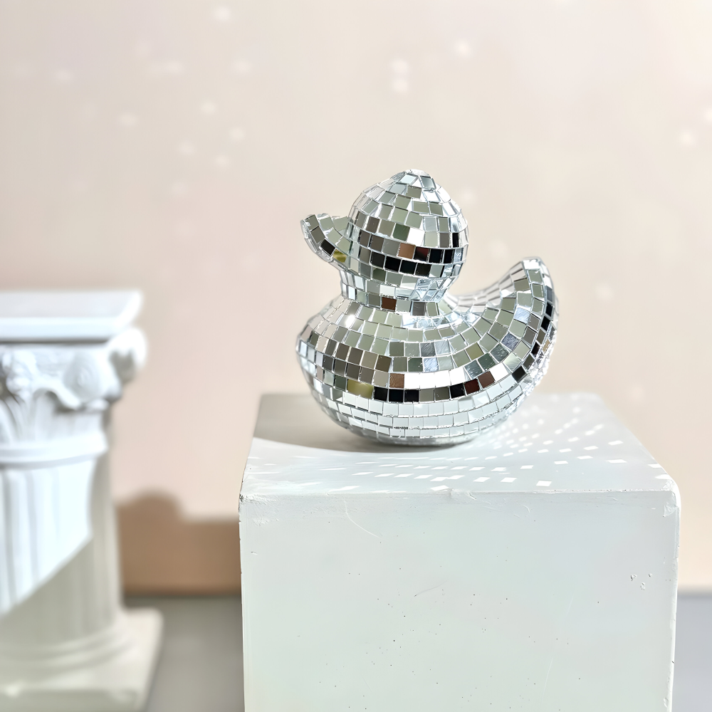 Enten - Disco Ball Spiegel-Deko aus Mosaikglas
