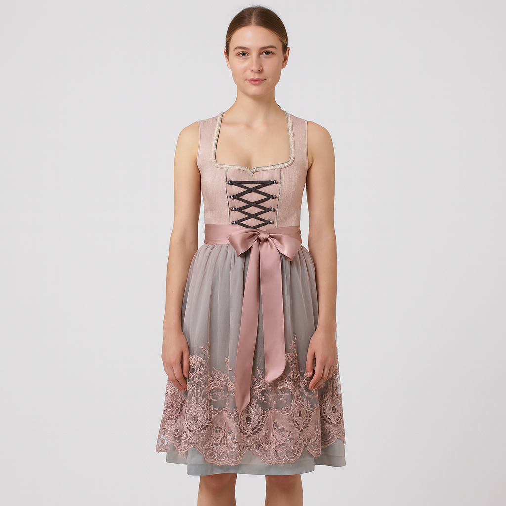Damen Dirndl mit Schnürung