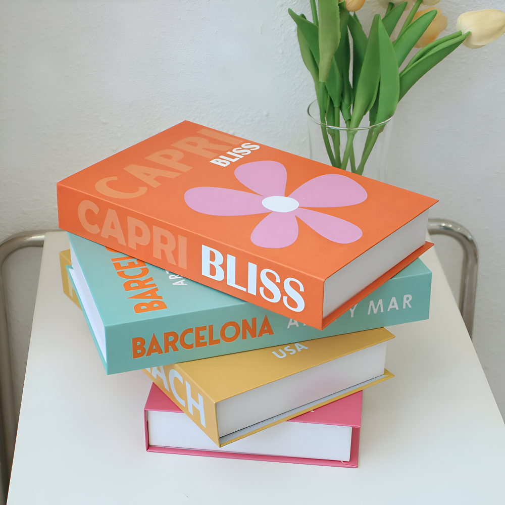 ChicFaux - Deko Bücher Box für Couchtisch & Regal mit