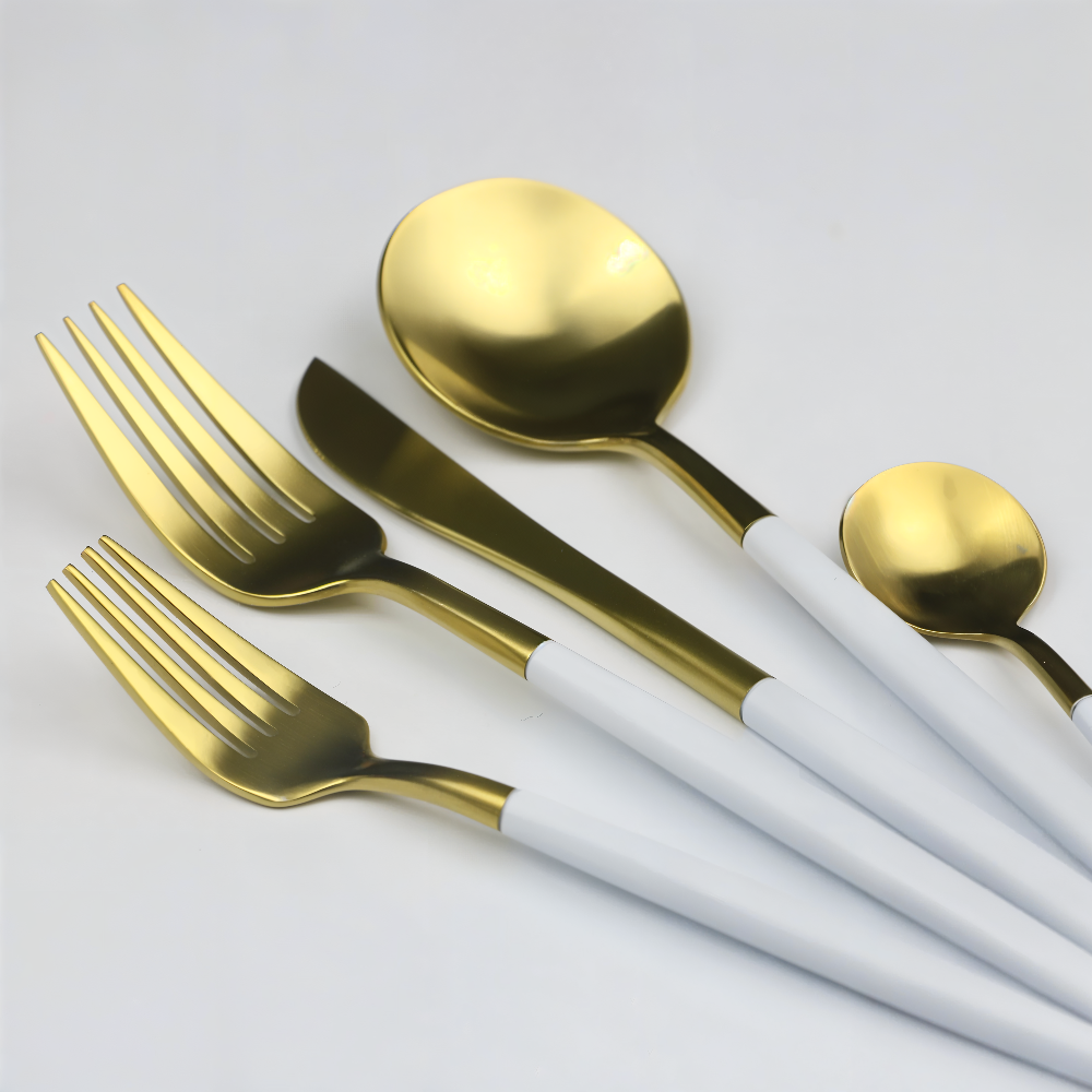 ChicMatte - Edelstahl Besteck Set 4-teilig mehrfarbig