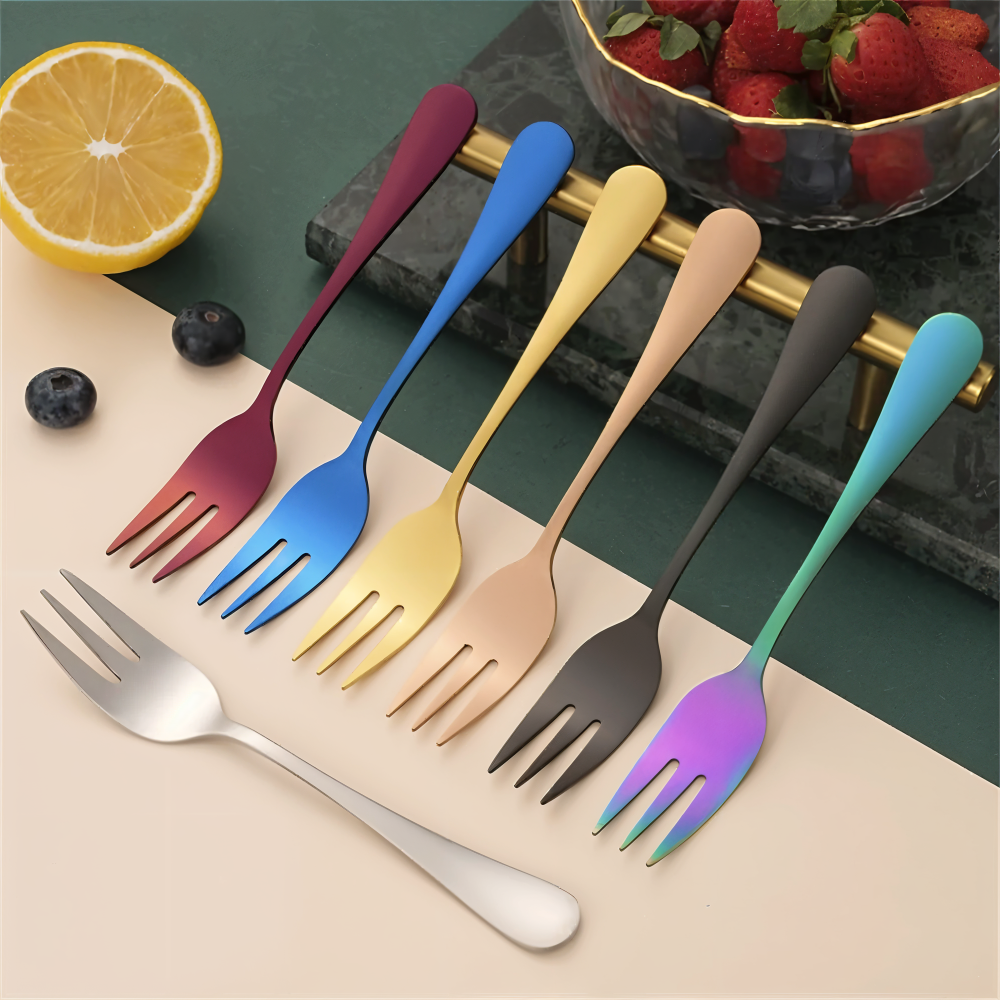 ChromaForks - Dessertgabeln Edelstahl Set 4/6-teilig
