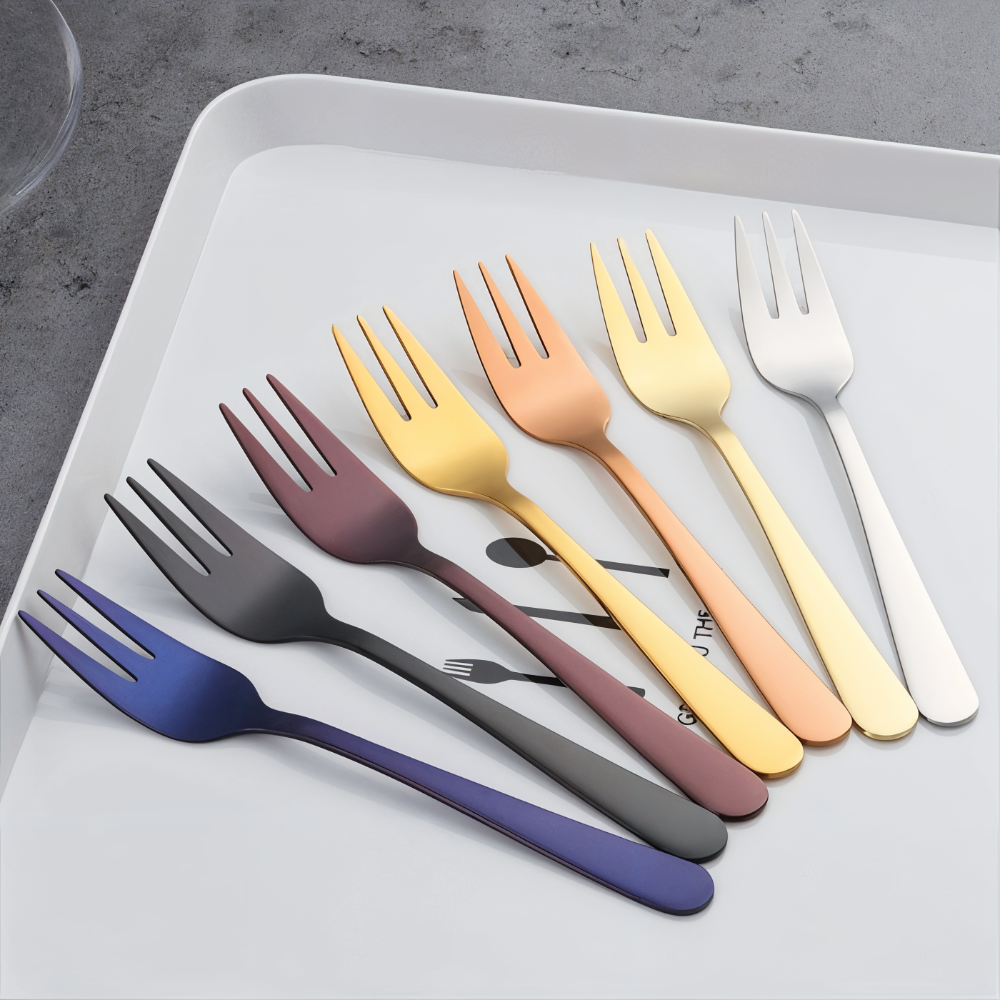 ChromaForks - Dessertgabeln Edelstahl Set 4/6-teilig