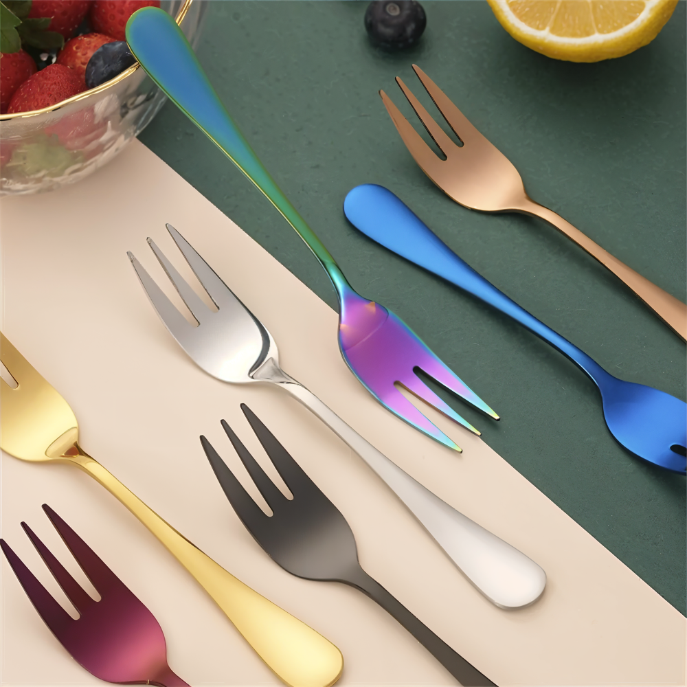 ChromaForks - Dessertgabeln Edelstahl Set 4/6-teilig