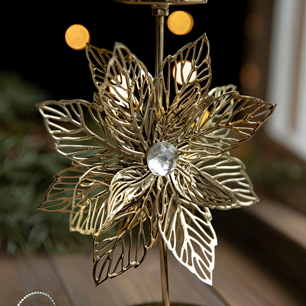 Cierge - Stand - Vintage Kerzenhalter Weihnachten Metall