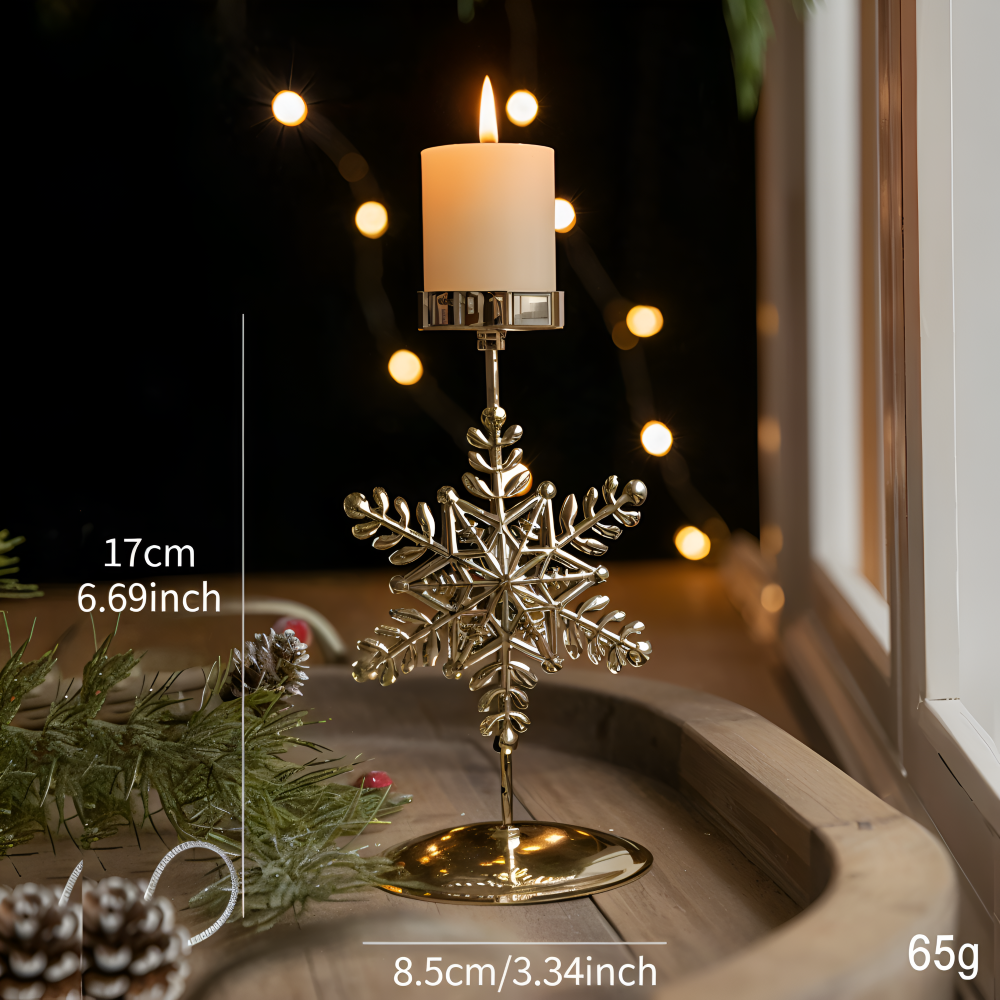 Cierge - Stand - Vintage Kerzenhalter Weihnachten Metall