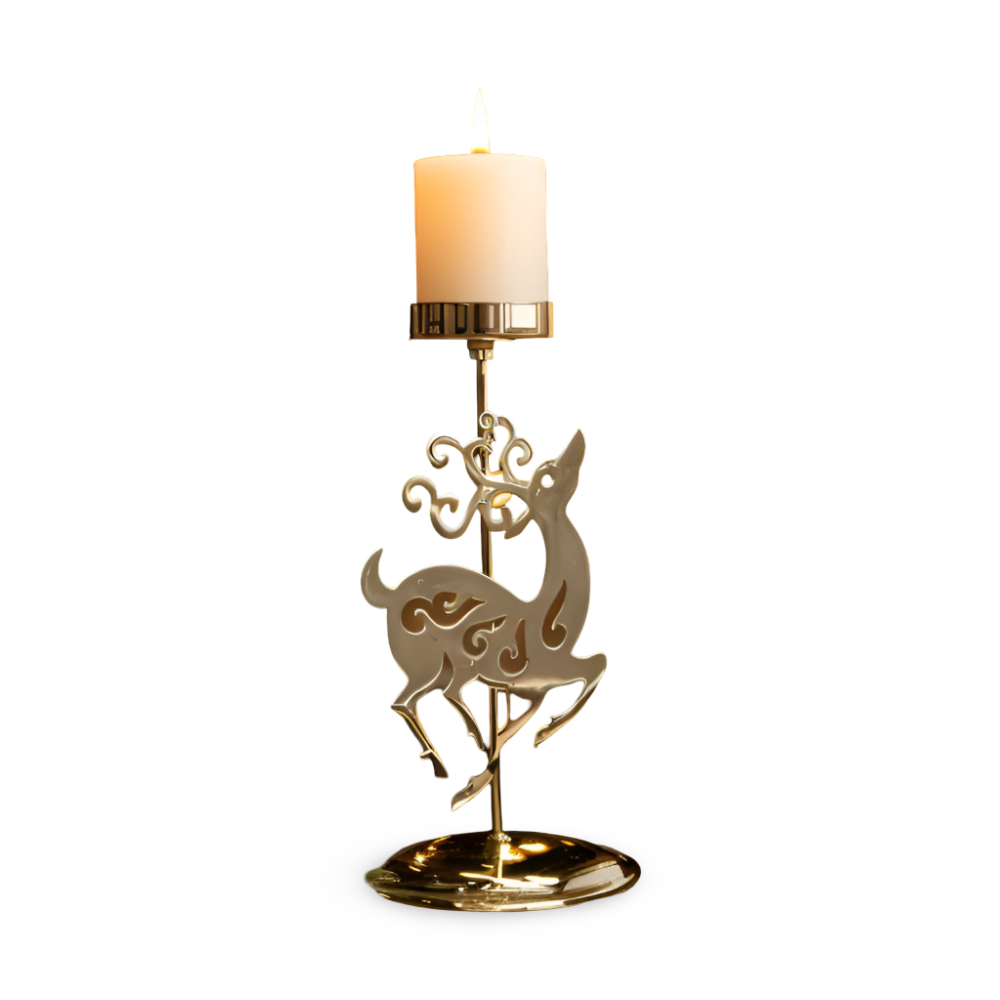 Cierge - Stand - Vintage Kerzenhalter Weihnachten Metall
