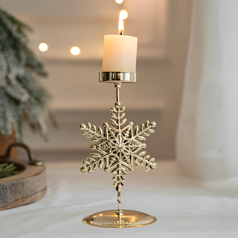 Cierge - Stand - Vintage Kerzenhalter Weihnachten Metall