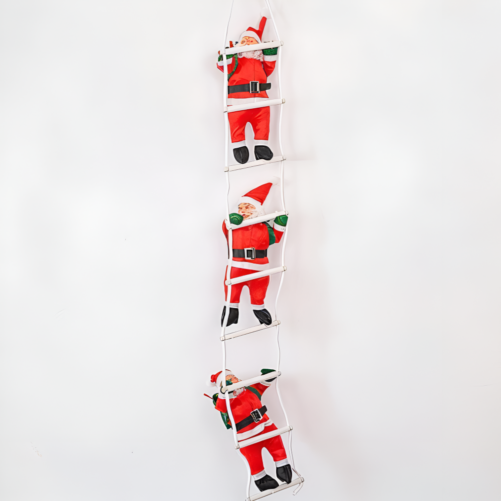 ClamberSanta - Weihnachtsmann Kletterleiter Hängedeko aus