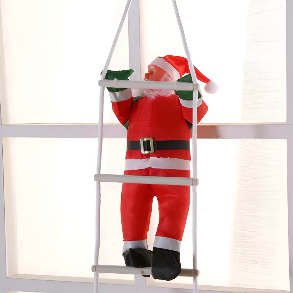 ClamberSanta - Weihnachtsmann Kletterleiter Hängedeko aus