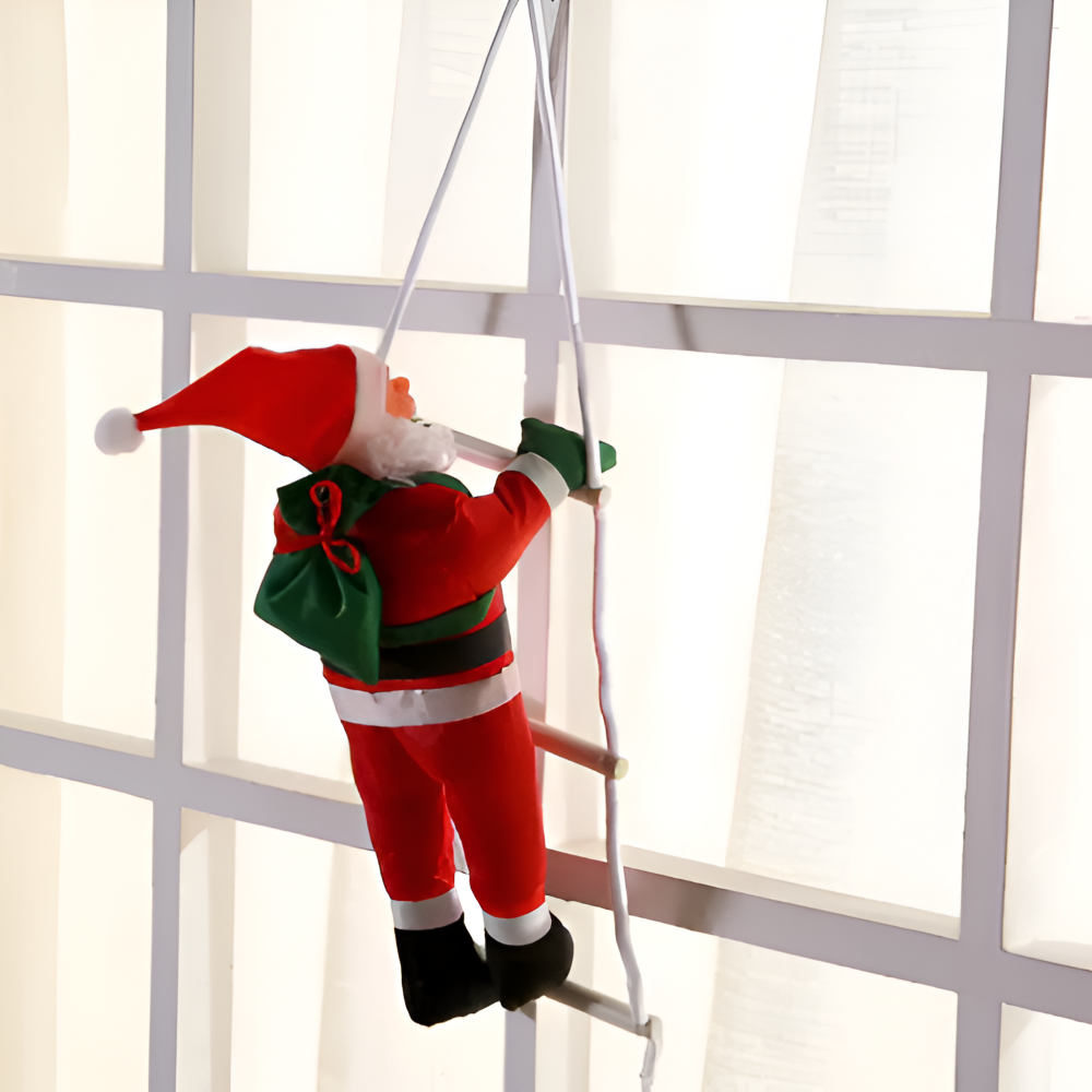 ClamberSanta - Weihnachtsmann Kletterleiter Hängedeko aus