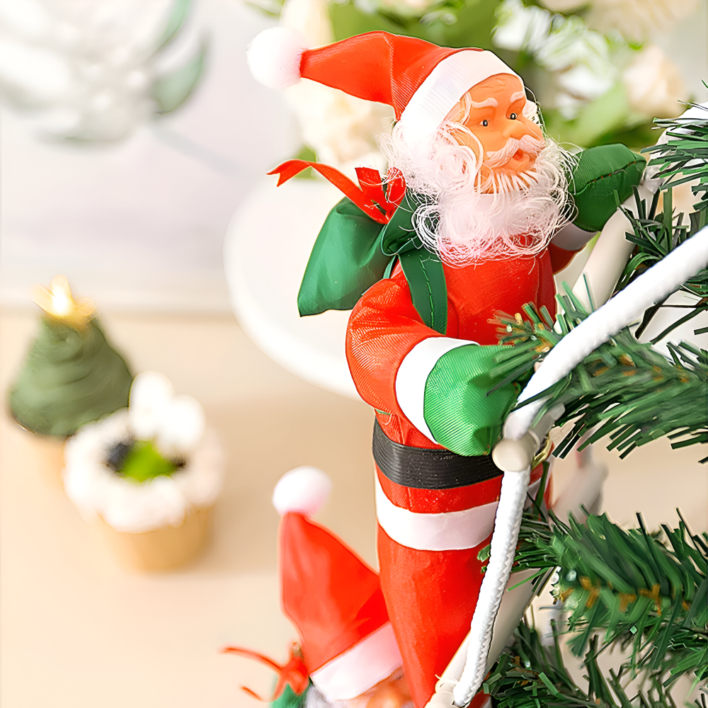 ClamberSanta - Weihnachtsmann Kletterleiter Hängedeko aus