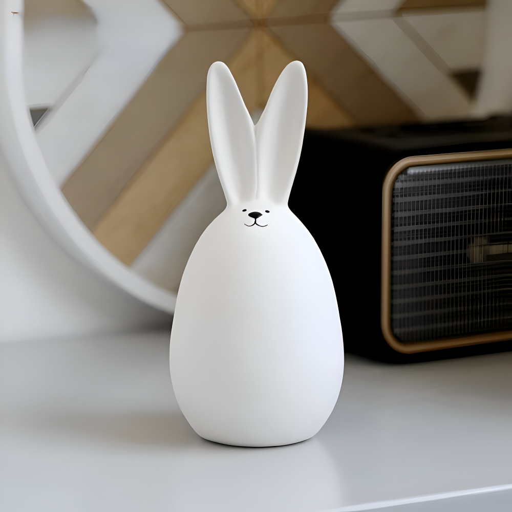Osterhasen - Figuren weiß minimalistisch