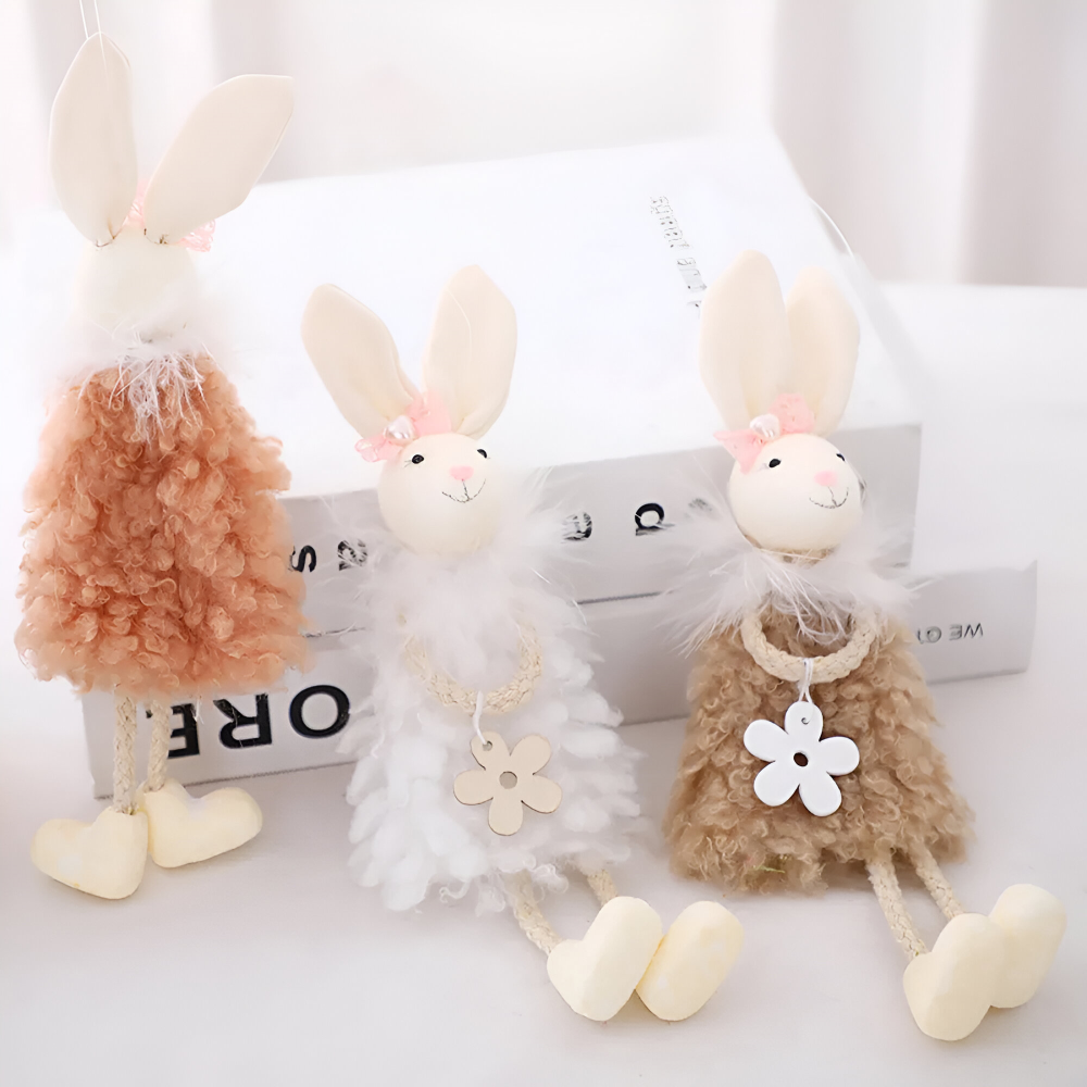 ConyDolly - Hängende Osterdeko Hasenpuppe aus Vliesstoff