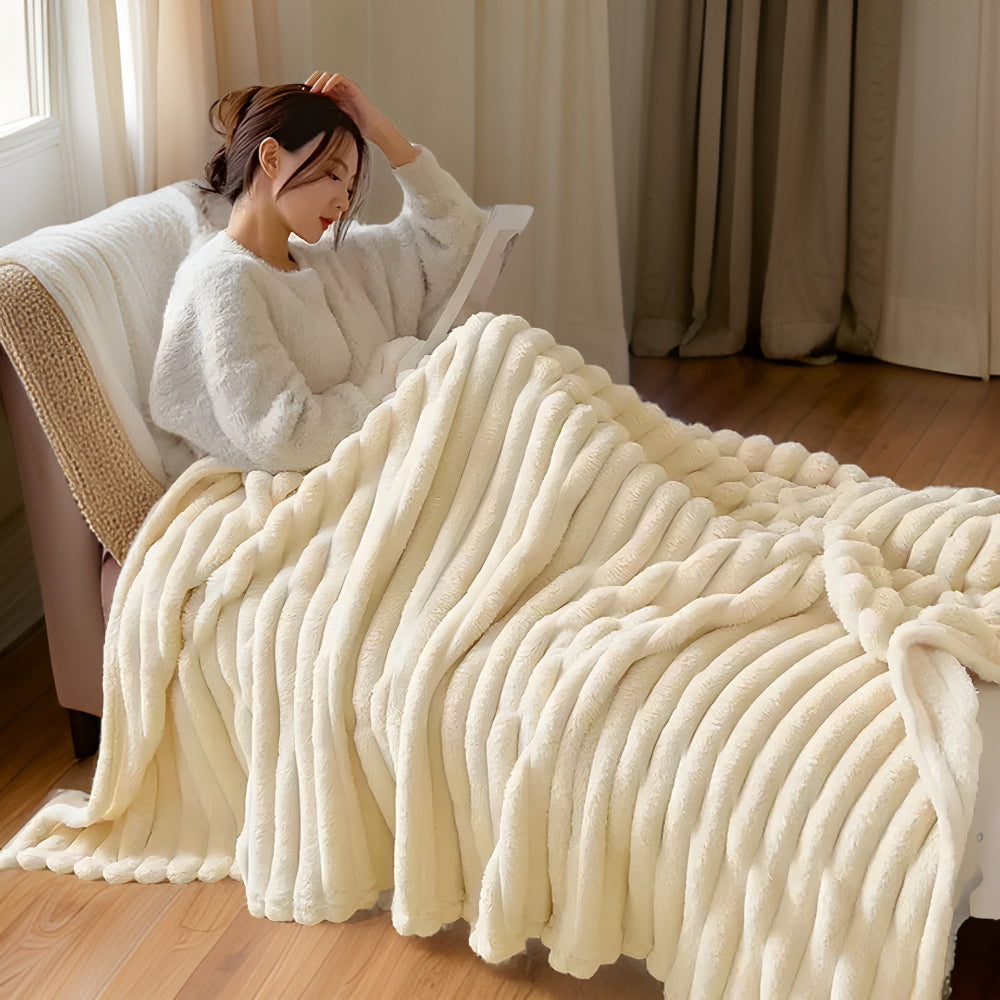 CozyBlanket - Luxuriöse Plüsch-Fleece-Decke für das Sofa - weiche, warme und kuschelige Decke für Sofa und Wohnzimmer