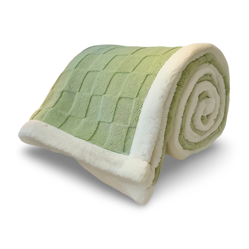 CozyCheck Plaid - Wendbare, Dicke Isolierte Fleece Decke für den Winter