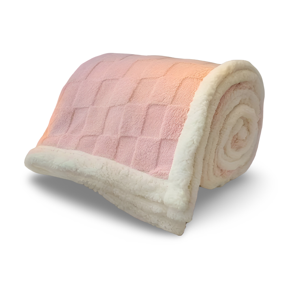 CozyCheck Plaid - Wendbare, Dicke Isolierte Fleece Decke für den Winter