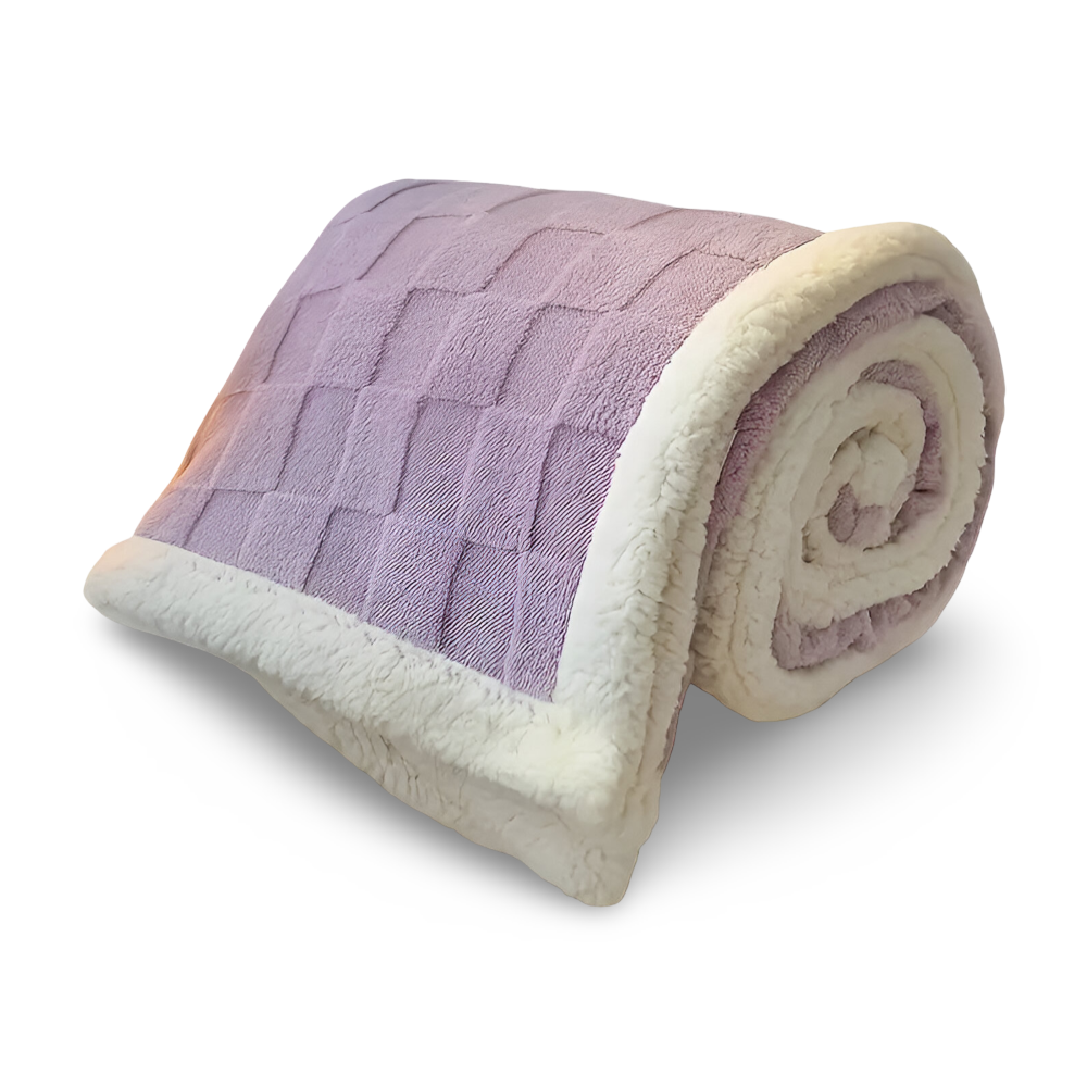 CozyCheck Plaid - Wendbare, Dicke Isolierte Fleece Decke für den Winter