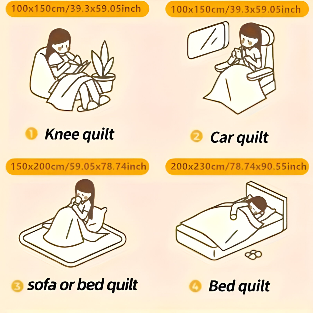 CozyCheck Plaid - Wendbare, Dicke Isolierte Fleece Decke für den Winter