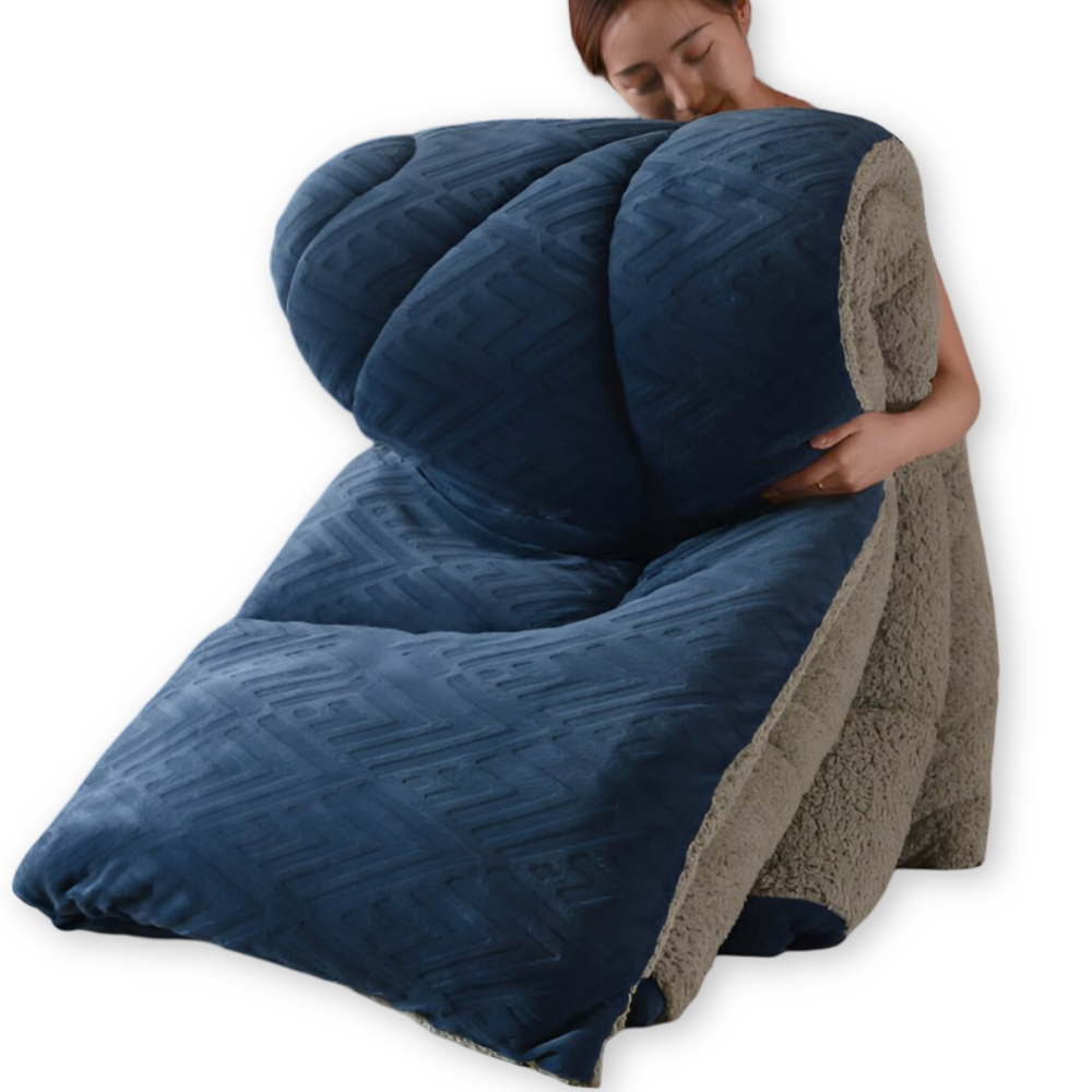 Sherpa - Fleece Bettdecke mit gestepptem Innenfutter
