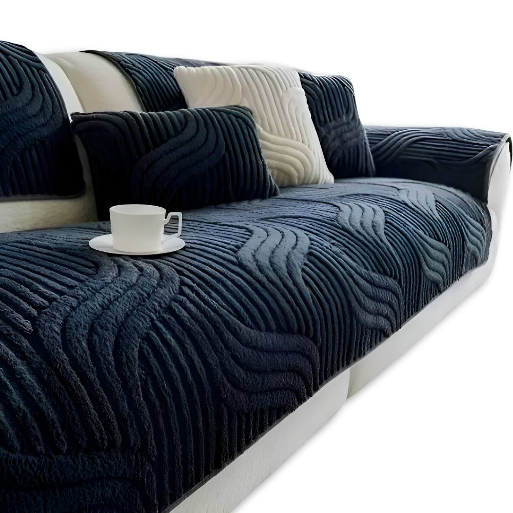 CushShield - Weicher, Rutschfester Shu Samt Sofabezug