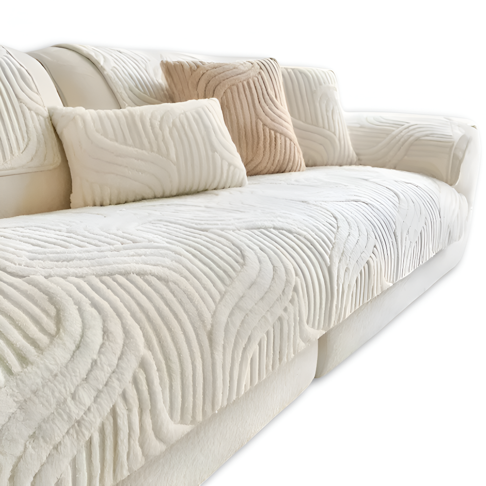 CushShield - Weicher, Rutschfester Shu Samt Sofabezug