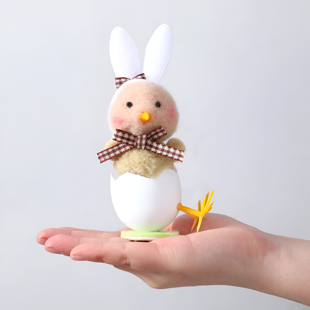 Plüsch - Osterküken mit Hasenohren im Schlupfei-Design