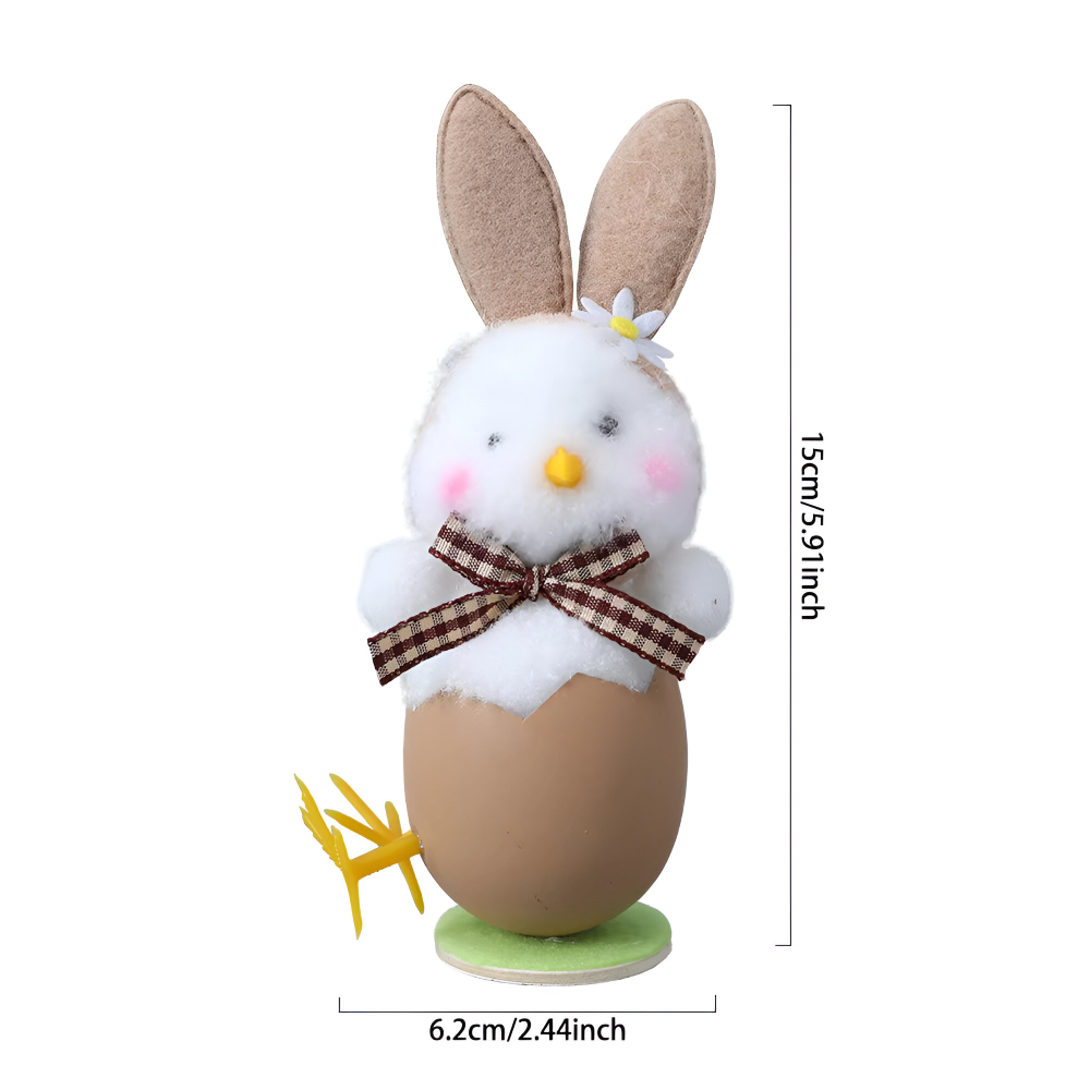 Plüsch - Osterküken mit Hasenohren im Schlupfei-Design