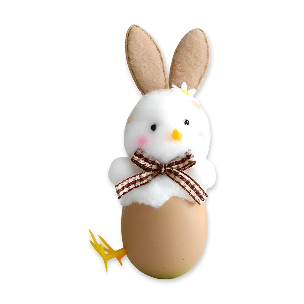 Plüsch - Osterküken mit Hasenohren im Schlupfei-Design