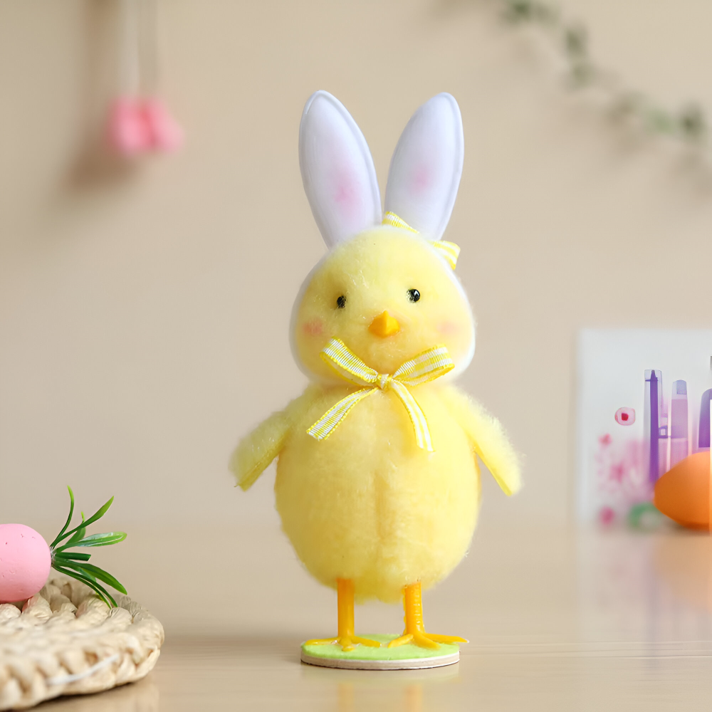 Plüsch - Osterküken mit Hasenohren im Schlupfei-Design