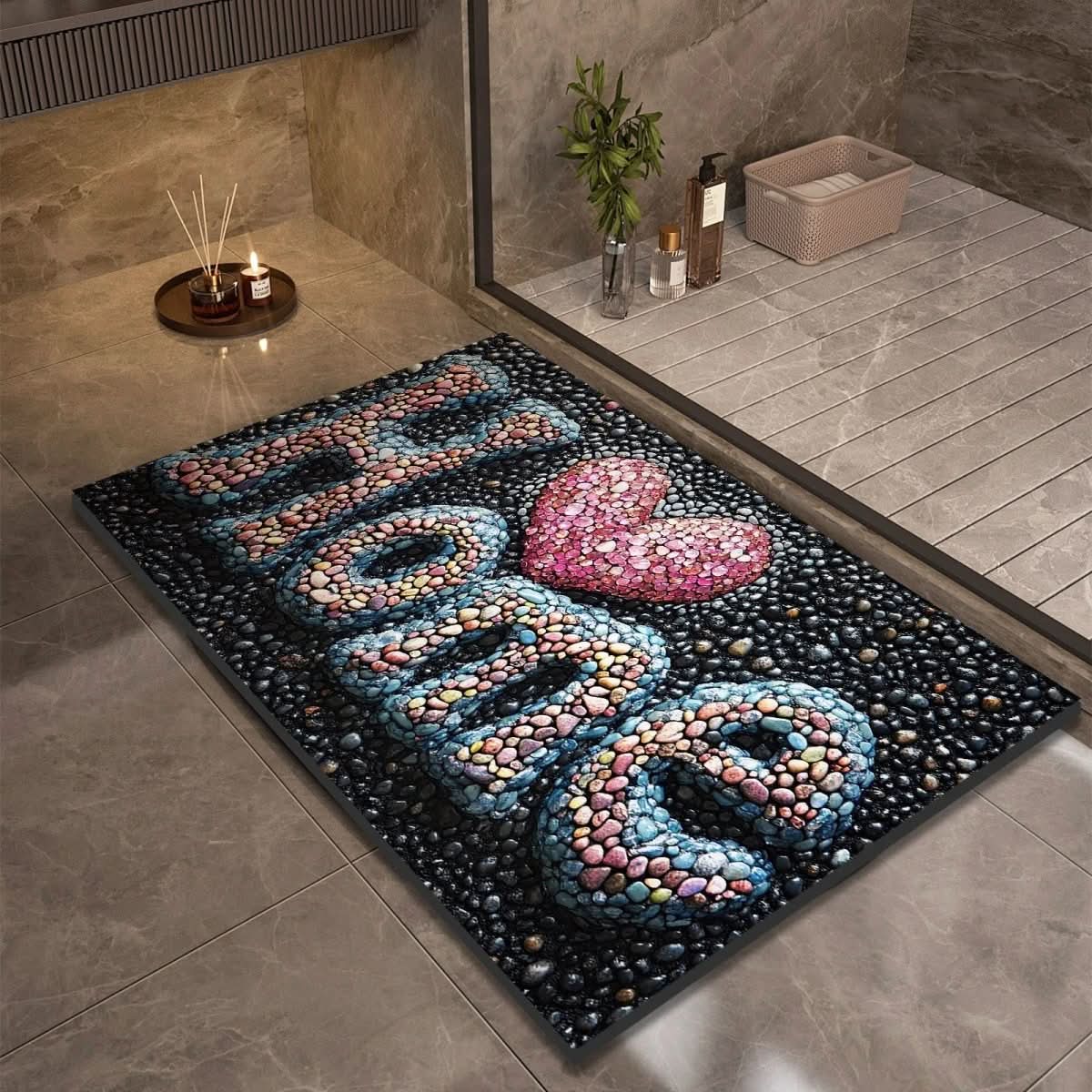 BathPebble – Badematte mit Oberfläche aus Kieselgur
