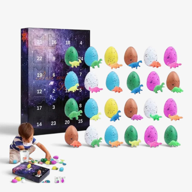 Rexingle - Dinosaurier-Adventskalender mit 24 Figuren und Spielmatte