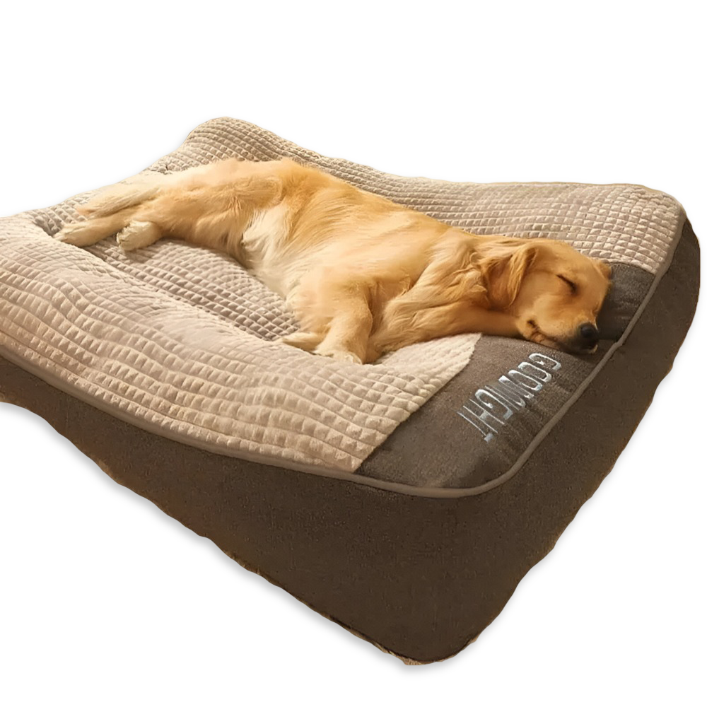 Anti-Stress Hundebett Beruhigend – Weiches Polster & Rand – XL bis 3XL