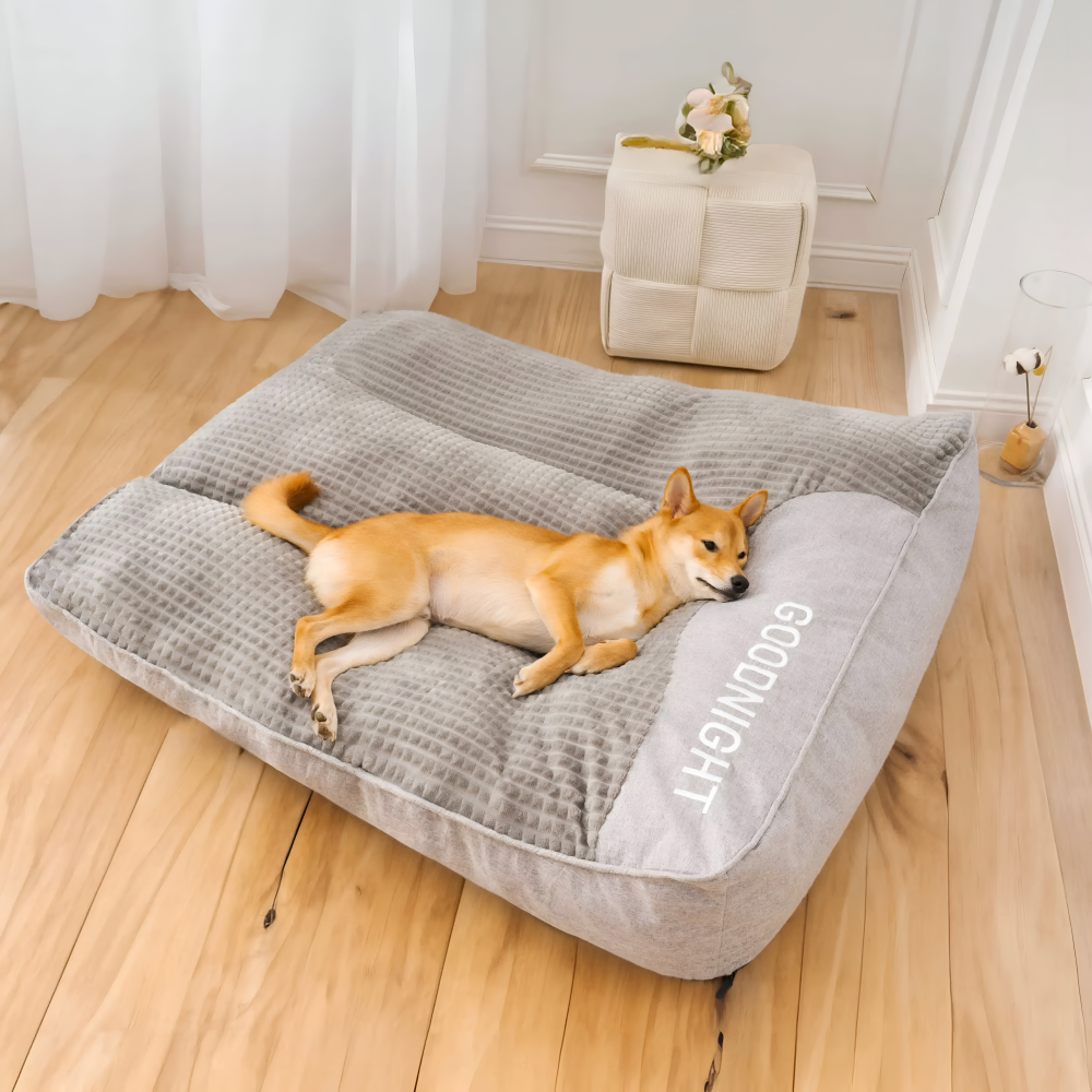 Anti-Stress Hundebett Beruhigend – Weiches Polster & Rand – XL bis 3XL