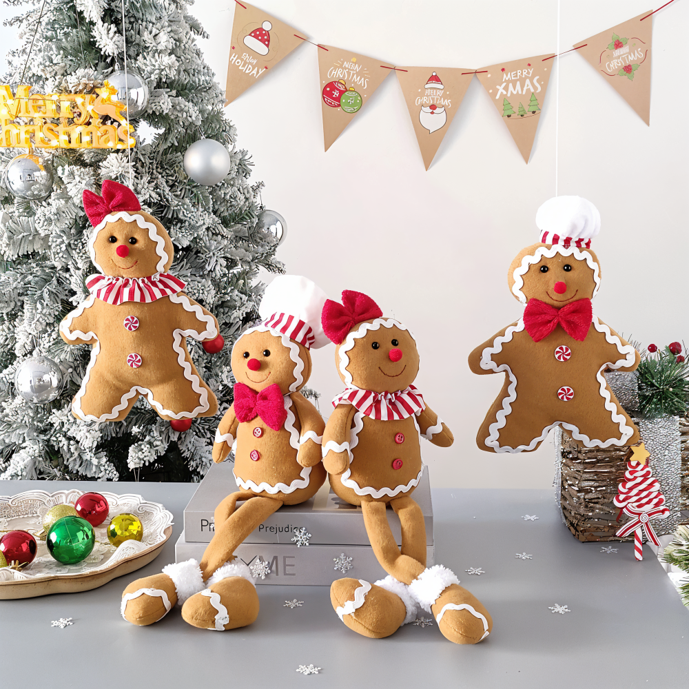 DolliLush - Lebkuchenmann Plüschpuppe Weihnachtsdeko aus