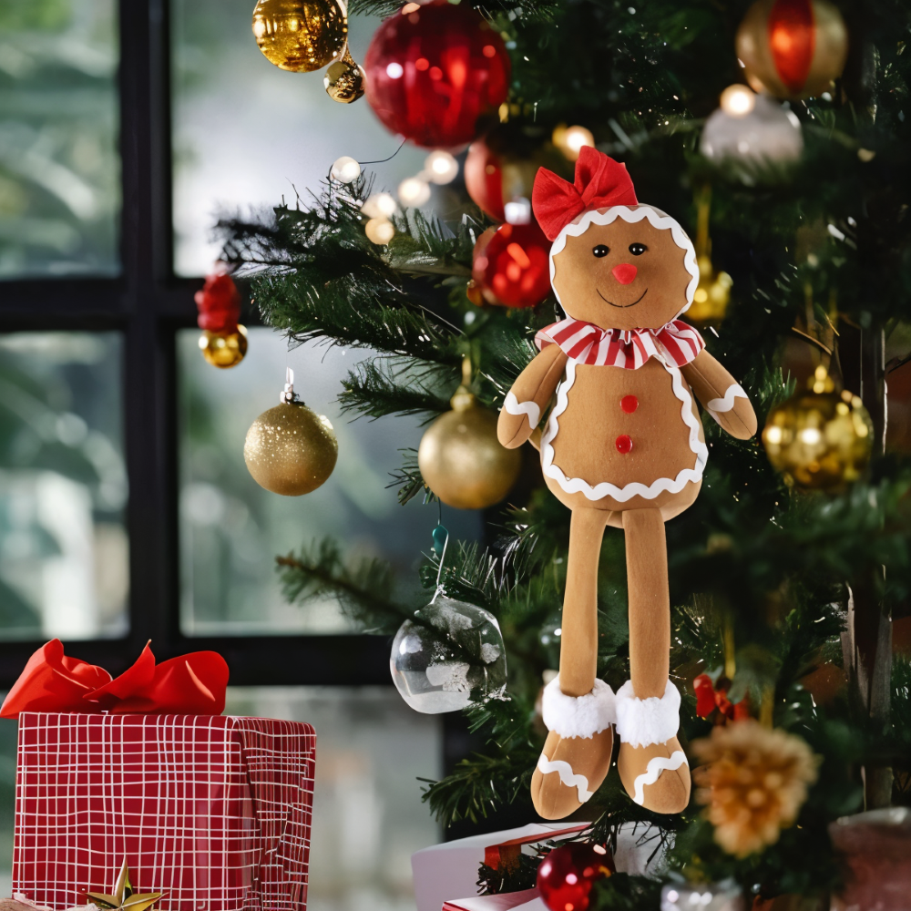 DolliLush - Lebkuchenmann Plüschpuppe Weihnachtsdeko aus