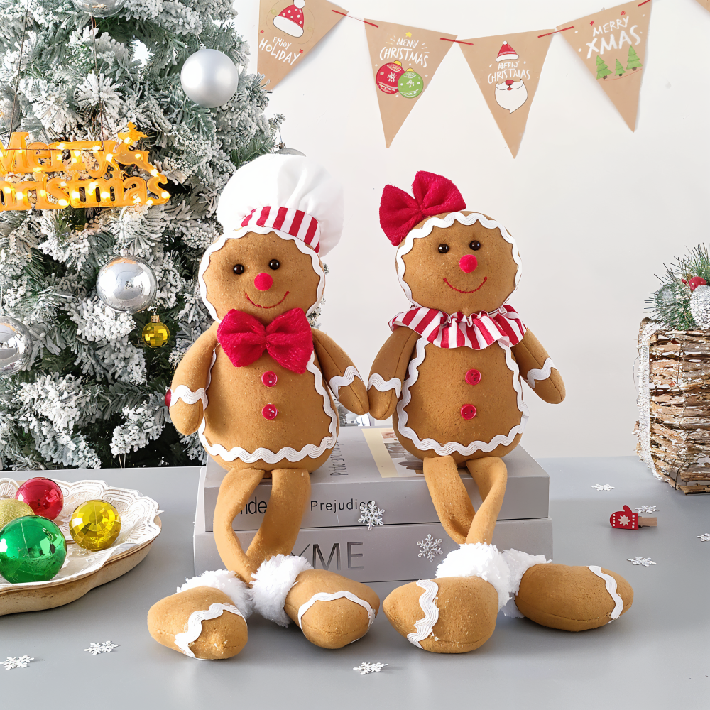 DolliLush - Lebkuchenmann Plüschpuppe Weihnachtsdeko aus