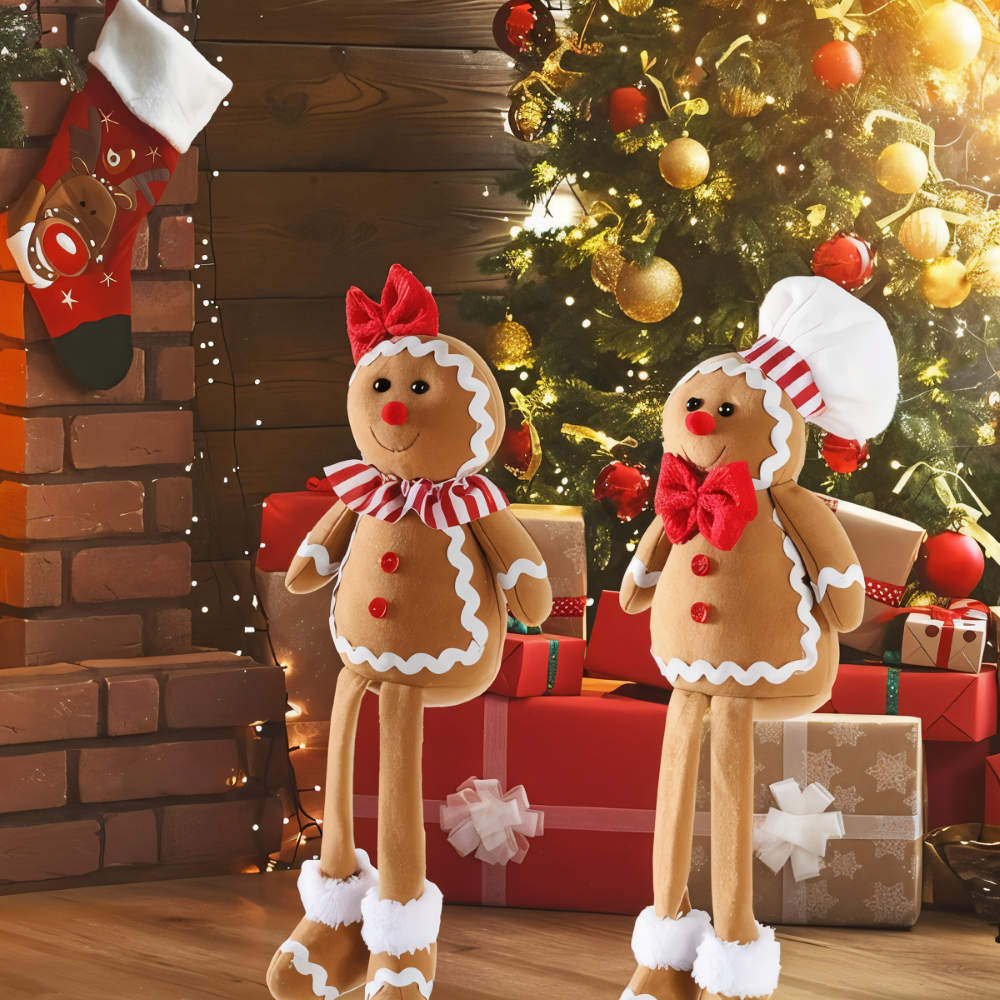 DolliLush - Lebkuchenmann Plüschpuppe Weihnachtsdeko aus