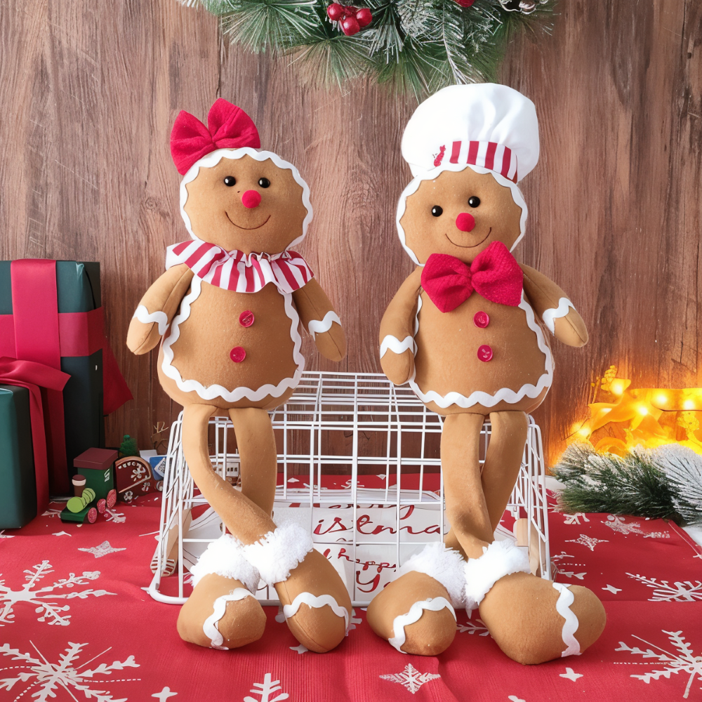 DolliLush - Lebkuchenmann Plüschpuppe Weihnachtsdeko aus
