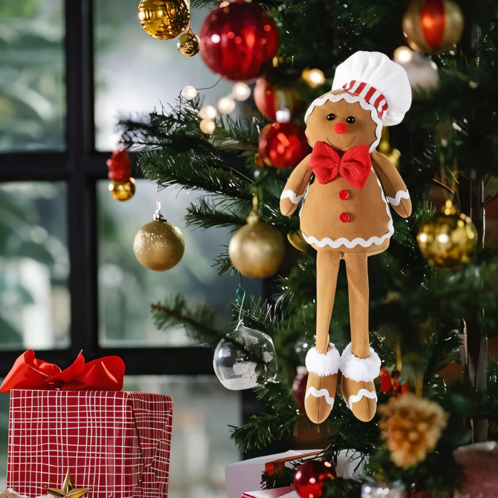 DolliLush - Lebkuchenmann Plüschpuppe Weihnachtsdeko aus