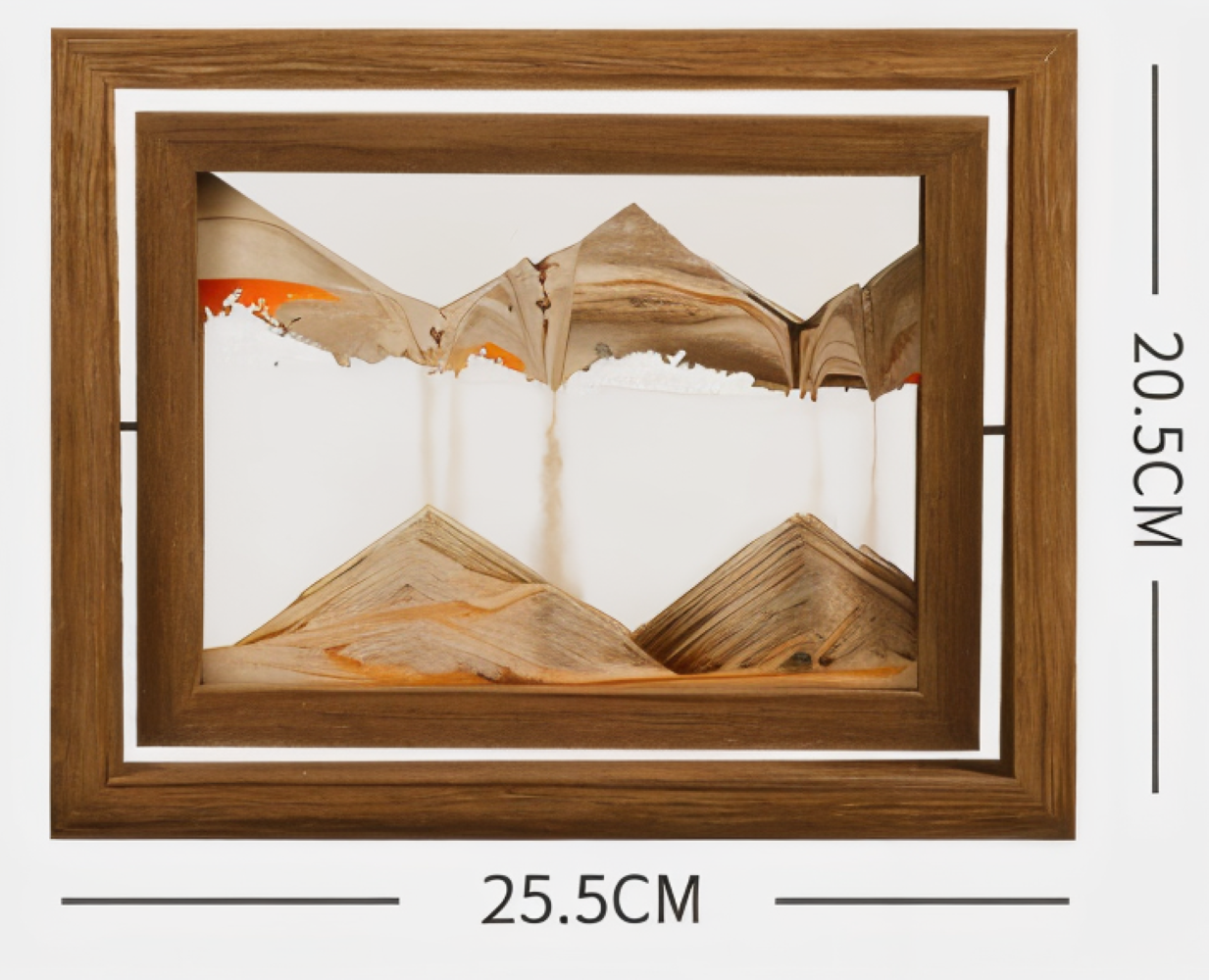 Rustica - 360° rotierende Sandmalerei im Rechteck