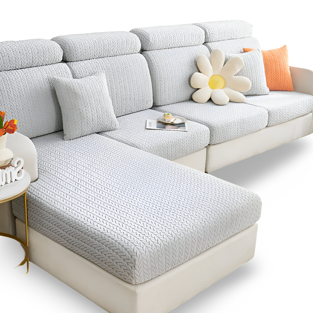 ElasticEase Sofabezug - dehnbarer Jacquard Sofabezug