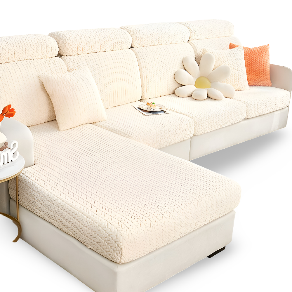 ElasticEase Sofabezug - dehnbarer Jacquard Sofabezug