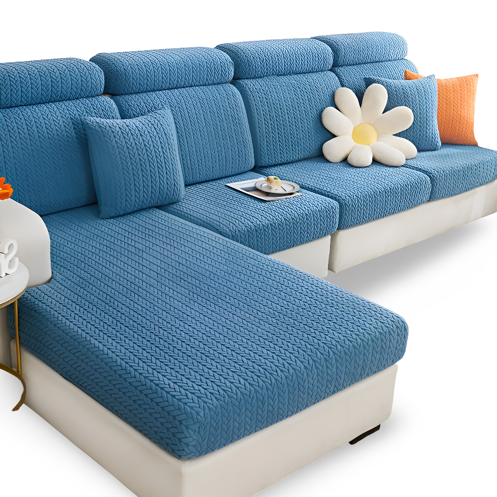 ElasticEase Sofabezug - dehnbarer Jacquard Sofabezug