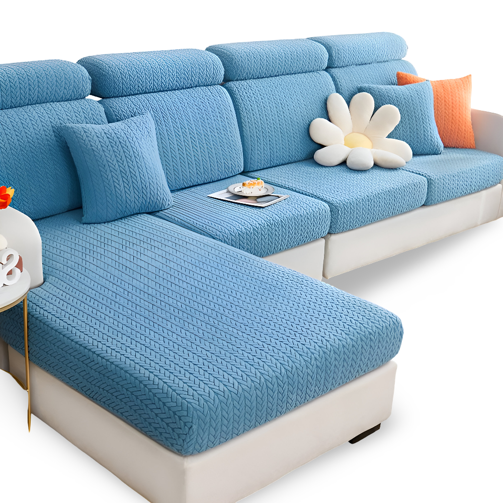 ElasticEase Sofabezug - dehnbarer Jacquard Sofabezug