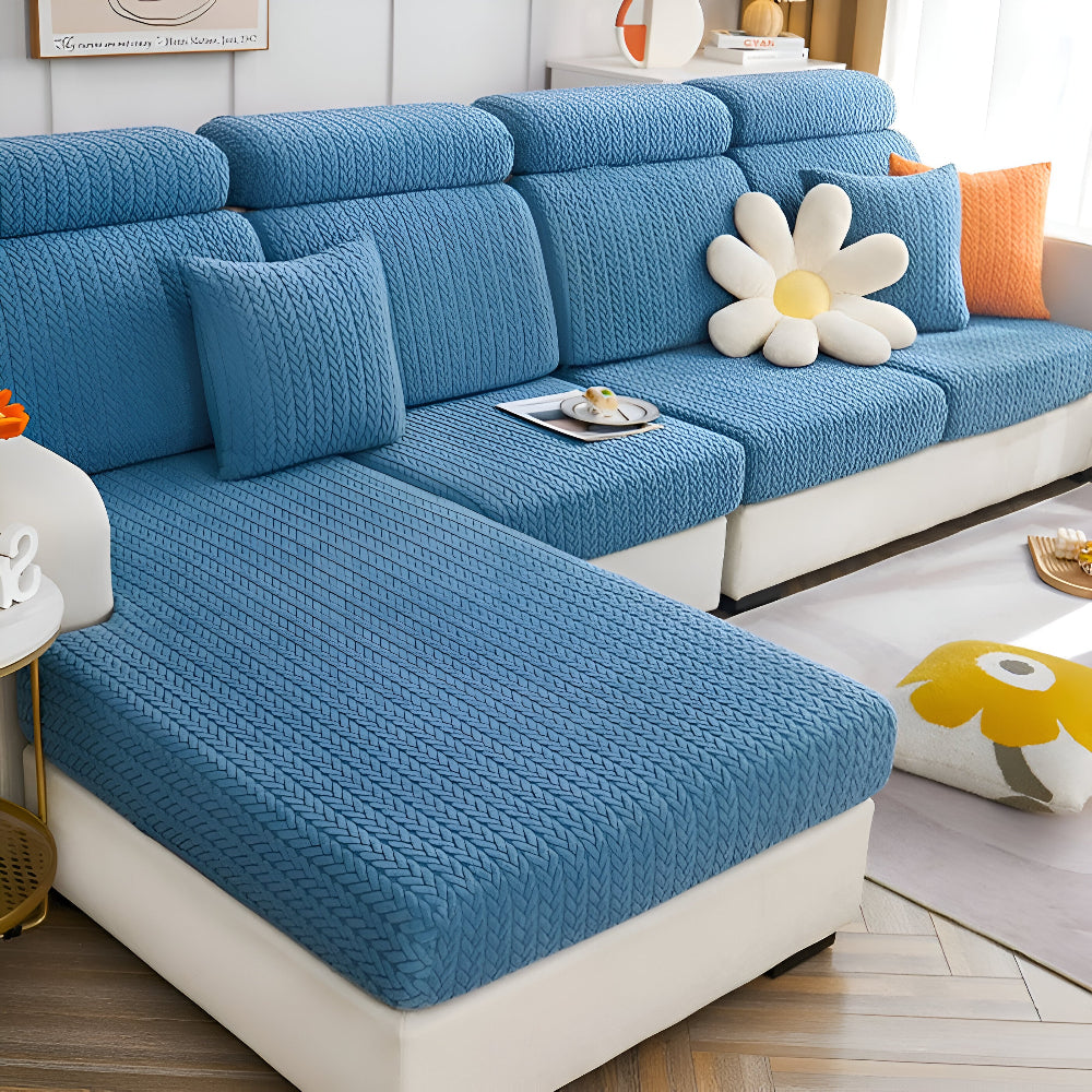 ElasticEase Sofabezug - dehnbarer Jacquard Sofabezug