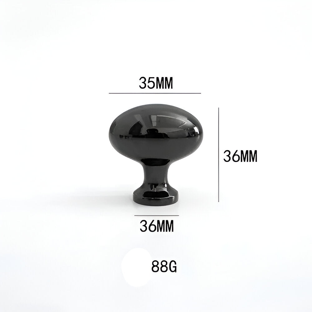 Massive - Messing Schrankknöpfe 34x22 mm