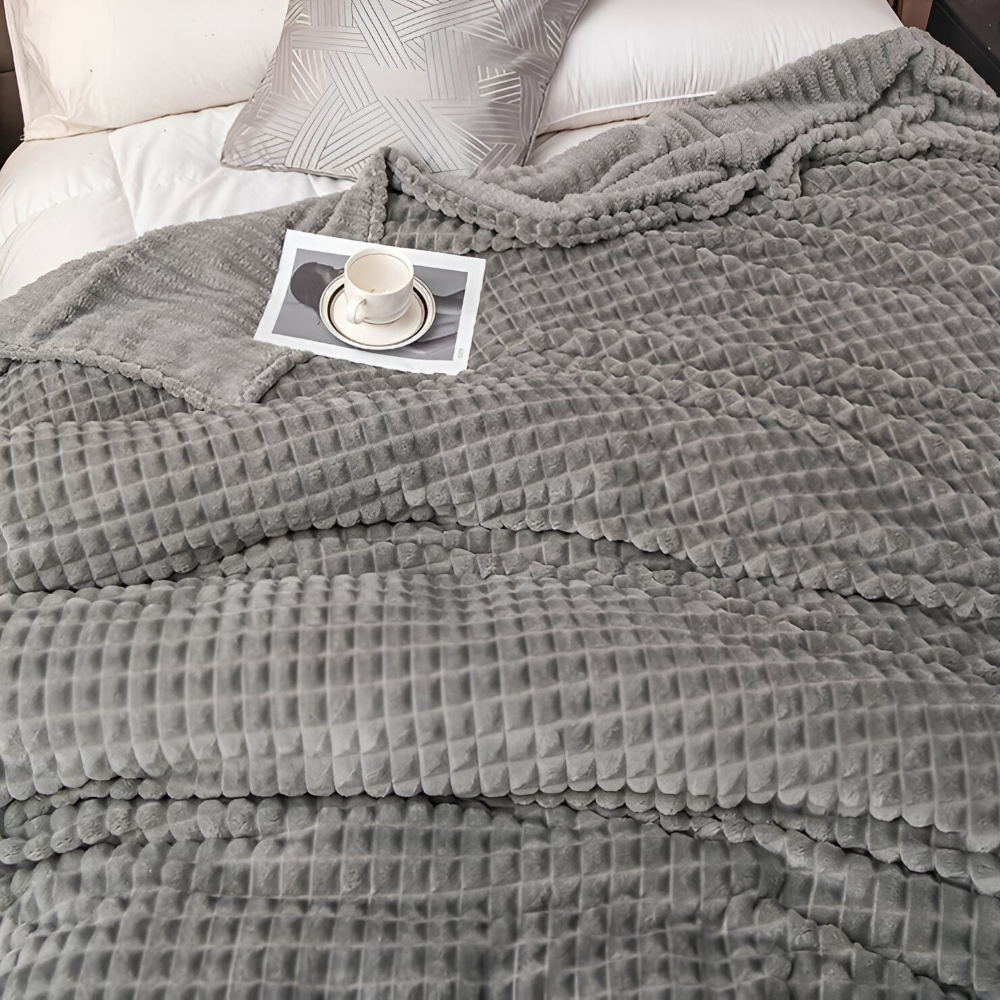 Korallenfleece - Fleecedecke ultraflauschig & warm