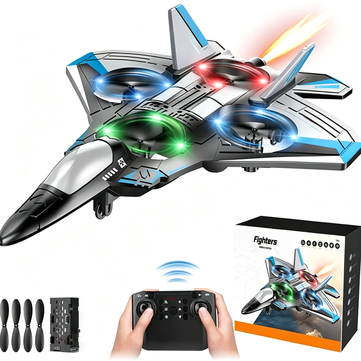 JetSpin - Ferngesteuertes Jet-Spielzeug mit 360°-Stunt-Fähigkeit