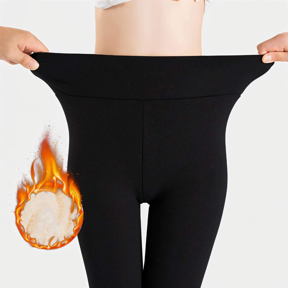 Damen - Fleece Leggings High Waist